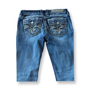 Rock Revival Alaina Embellished Skinny Jeans Women’s 27 Blue Denim M:29"x31"